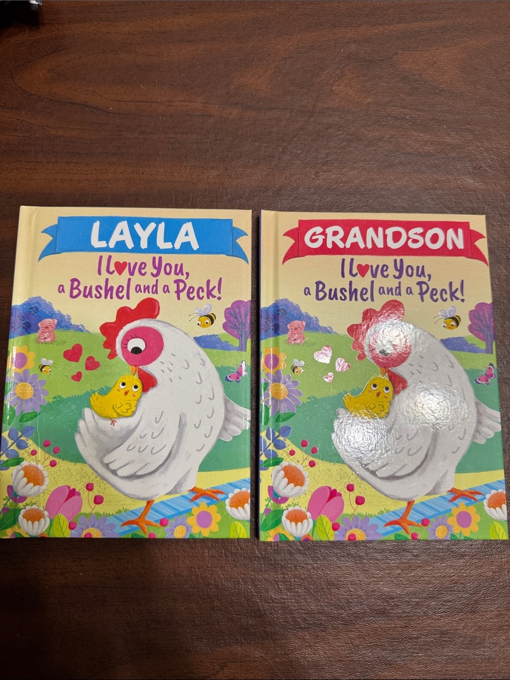 Children's Board Book Set - 'I Love You, a Bushel and a Peck' (Layla & Grandson)